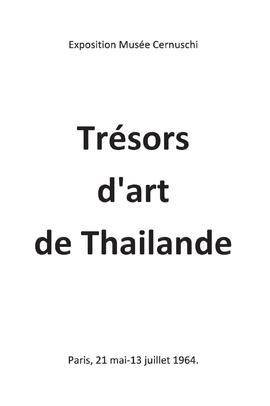 Tresors d'art de Thailande